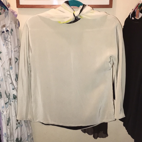 Dress shirt with built in shall overlay. - Picture 2 of 2